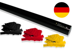 Konfetti Shooter Kanone Deutschland schwarz rot gold